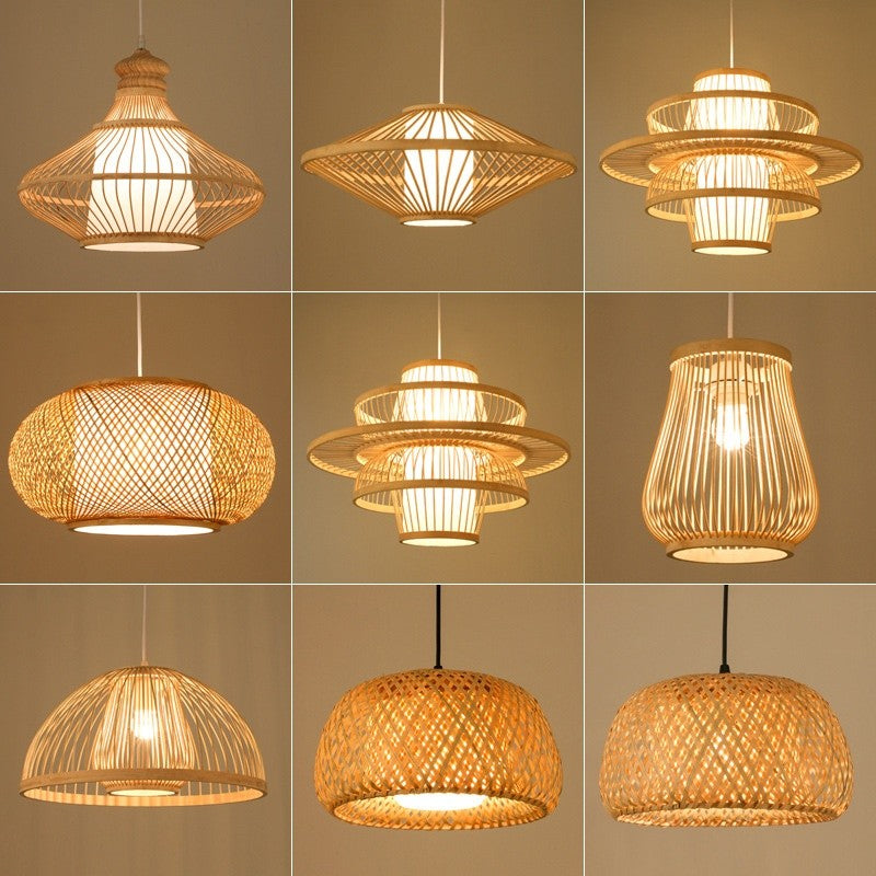 Bamboo Lantern Chandelier