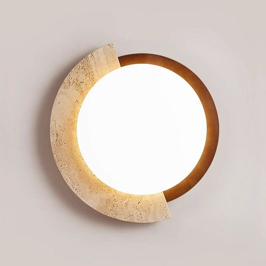 Geometric Stone LED Ceiling Lamp