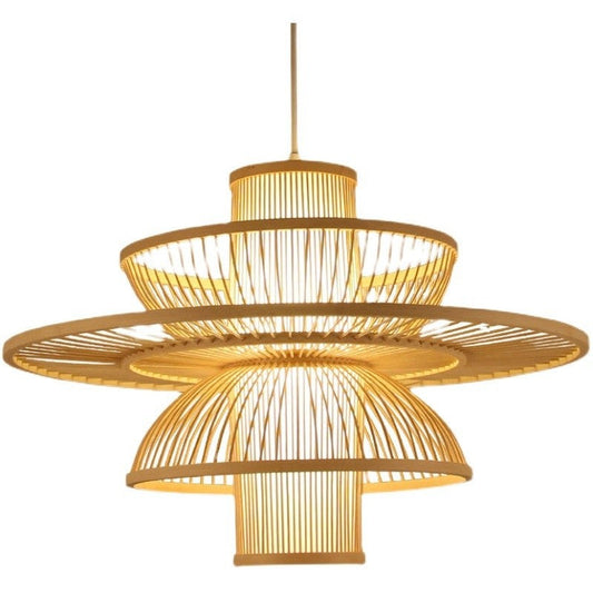 Bamboo Lantern Chandelier