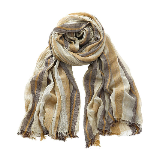 Calder Striped Linen Scarf