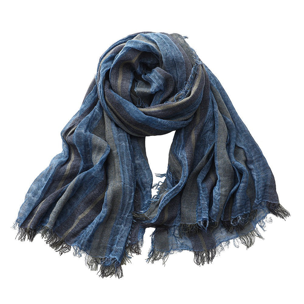 Calder Striped Linen Scarf