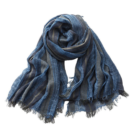 Calder Striped Linen Scarf