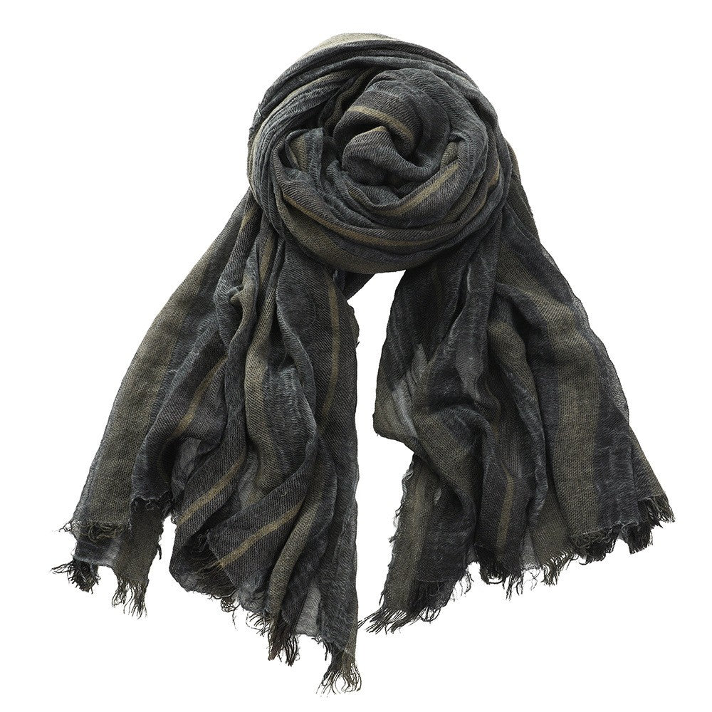Calder Striped Linen Scarf