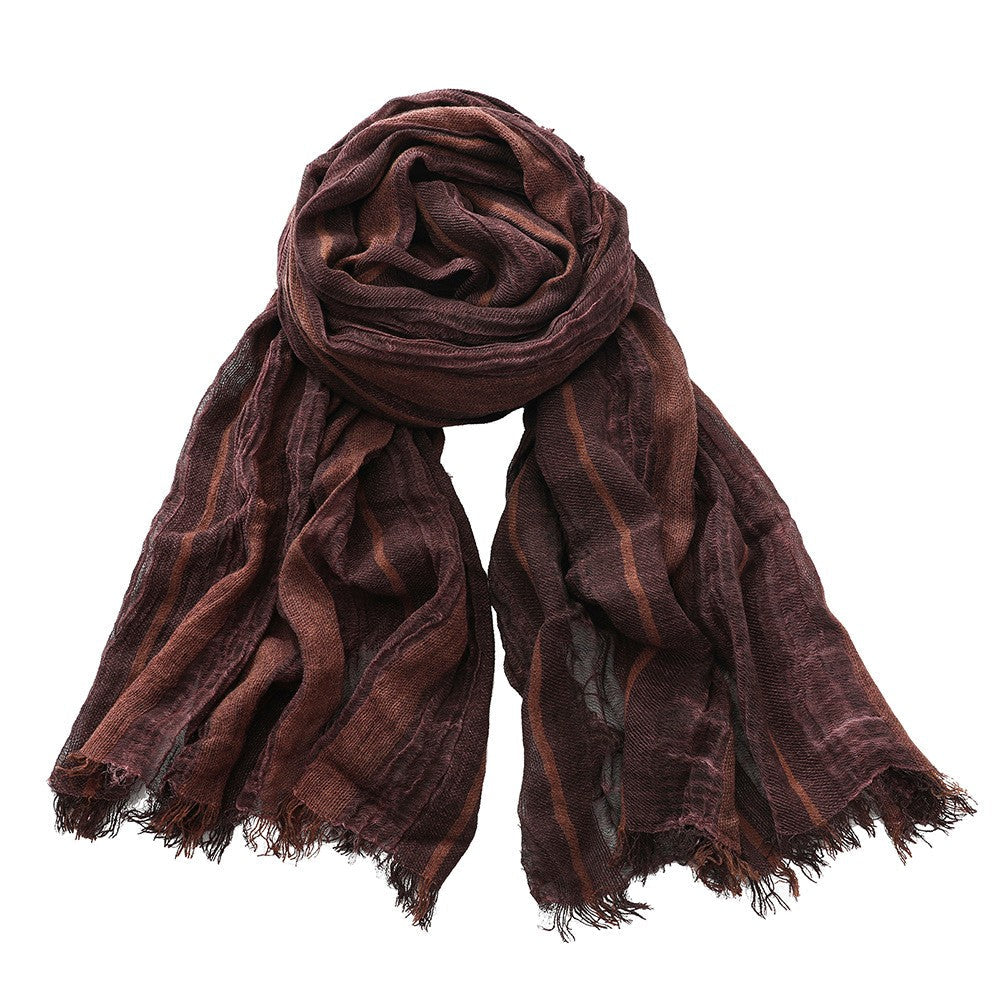 Calder Striped Linen Scarf