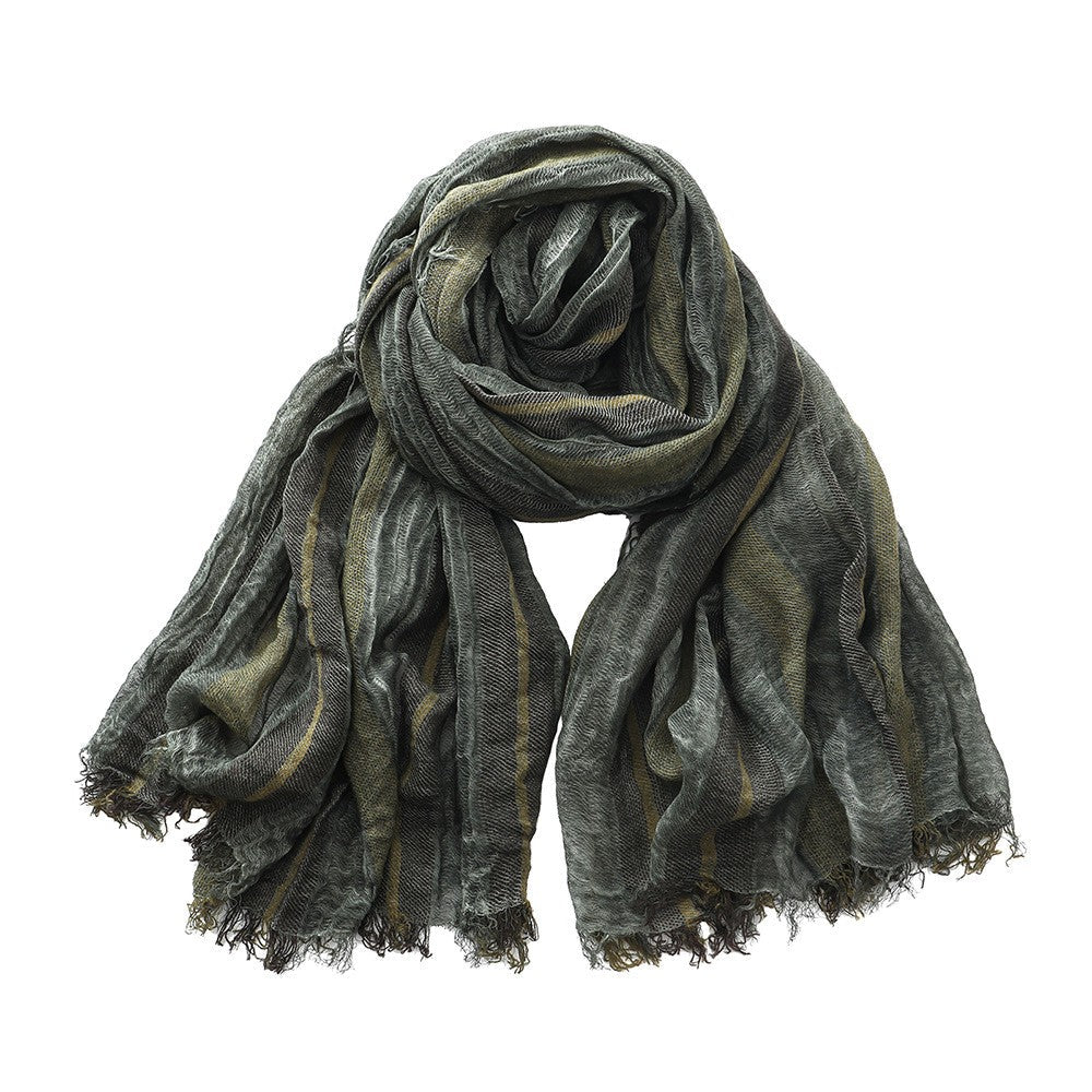 Calder Striped Linen Scarf