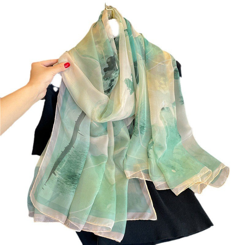 Celeste Luxury Silk-Feel Scarf