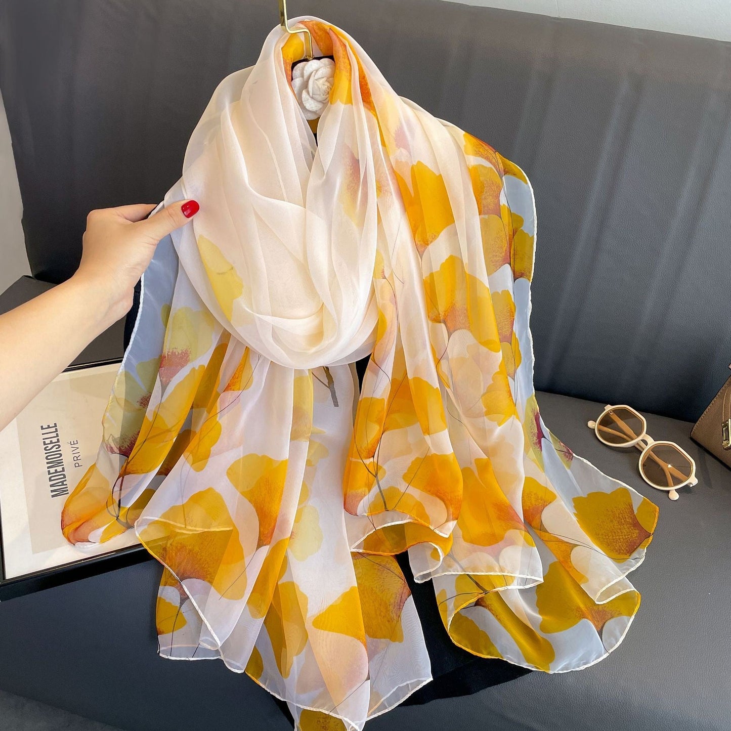 Celeste Luxury Silk-Feel Scarf