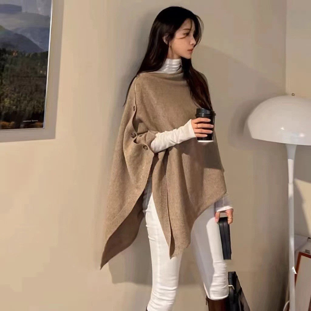 Celeste Wool Cape Scarf