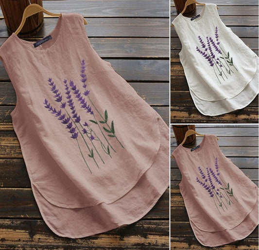 Elodie Embroidered Cotton-Linen Vest