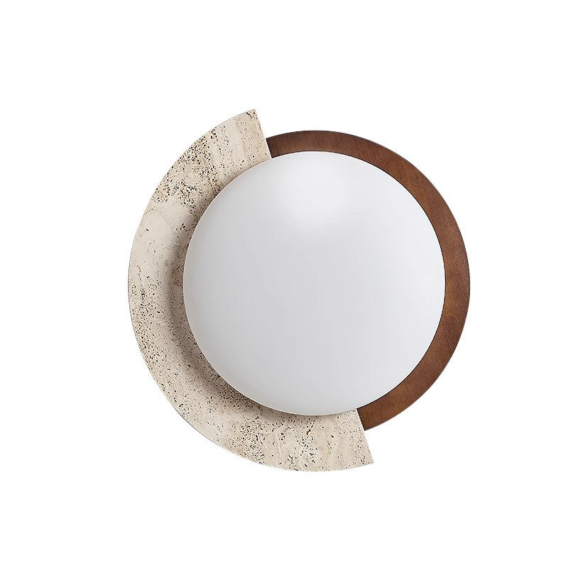 Geometric Stone LED Ceiling Lamp