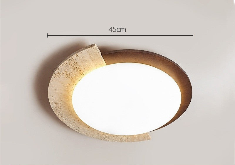 Geometric Stone LED Ceiling Lamp