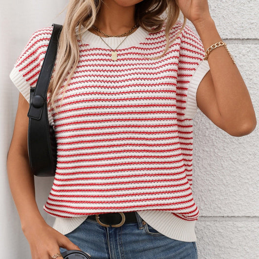 Mira Striped Boho Knit Sweater