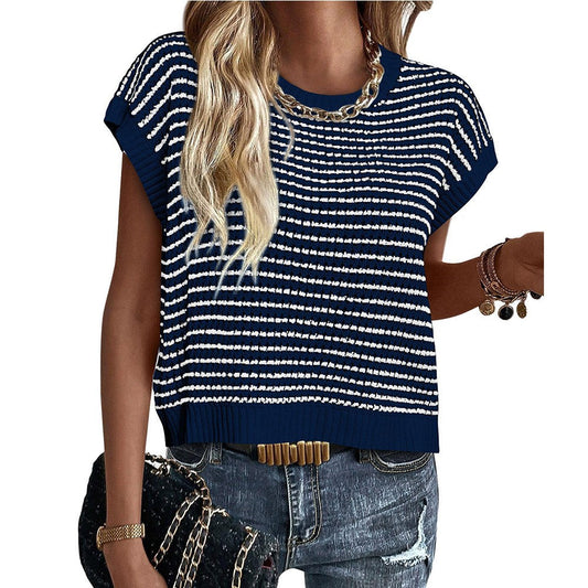 Mira Striped Boho Knit Sweater