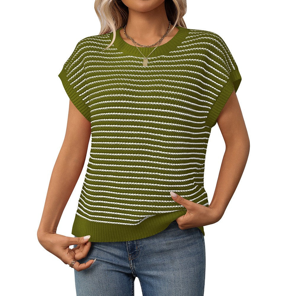 Mira Striped Boho Knit Sweater
