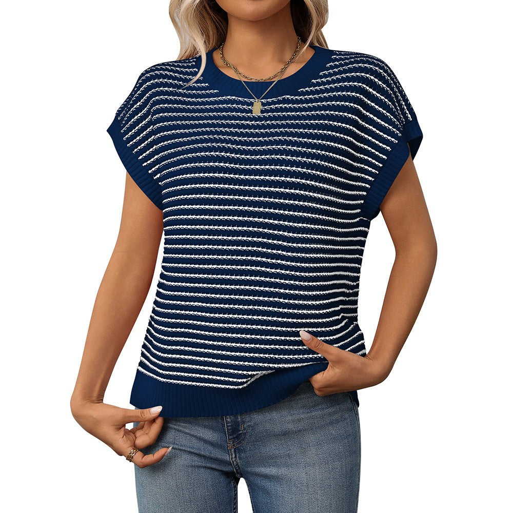 Mira Striped Boho Knit Sweater
