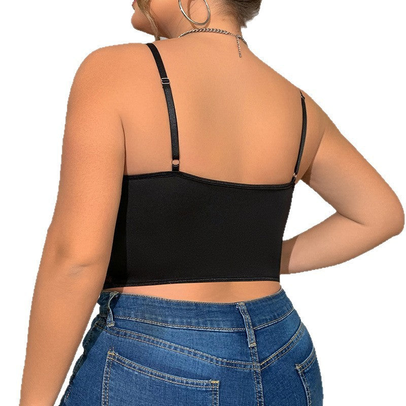 Seraphina Chain-Link Crop Vest