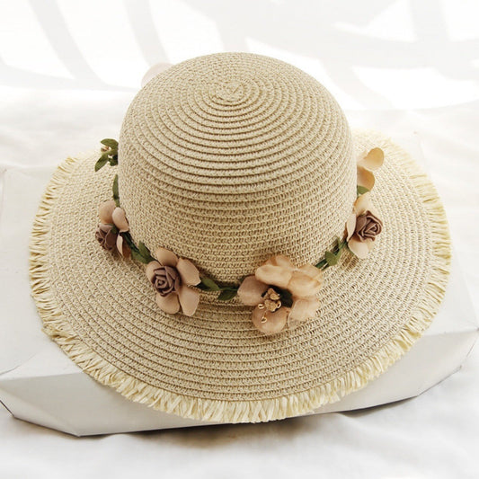 Serenya Floral Straw Sun Hat