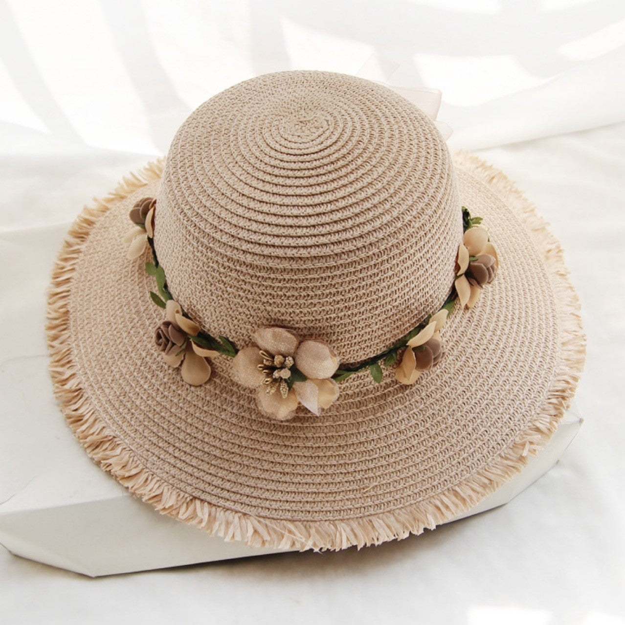 Serenya Floral Straw Sun Hat