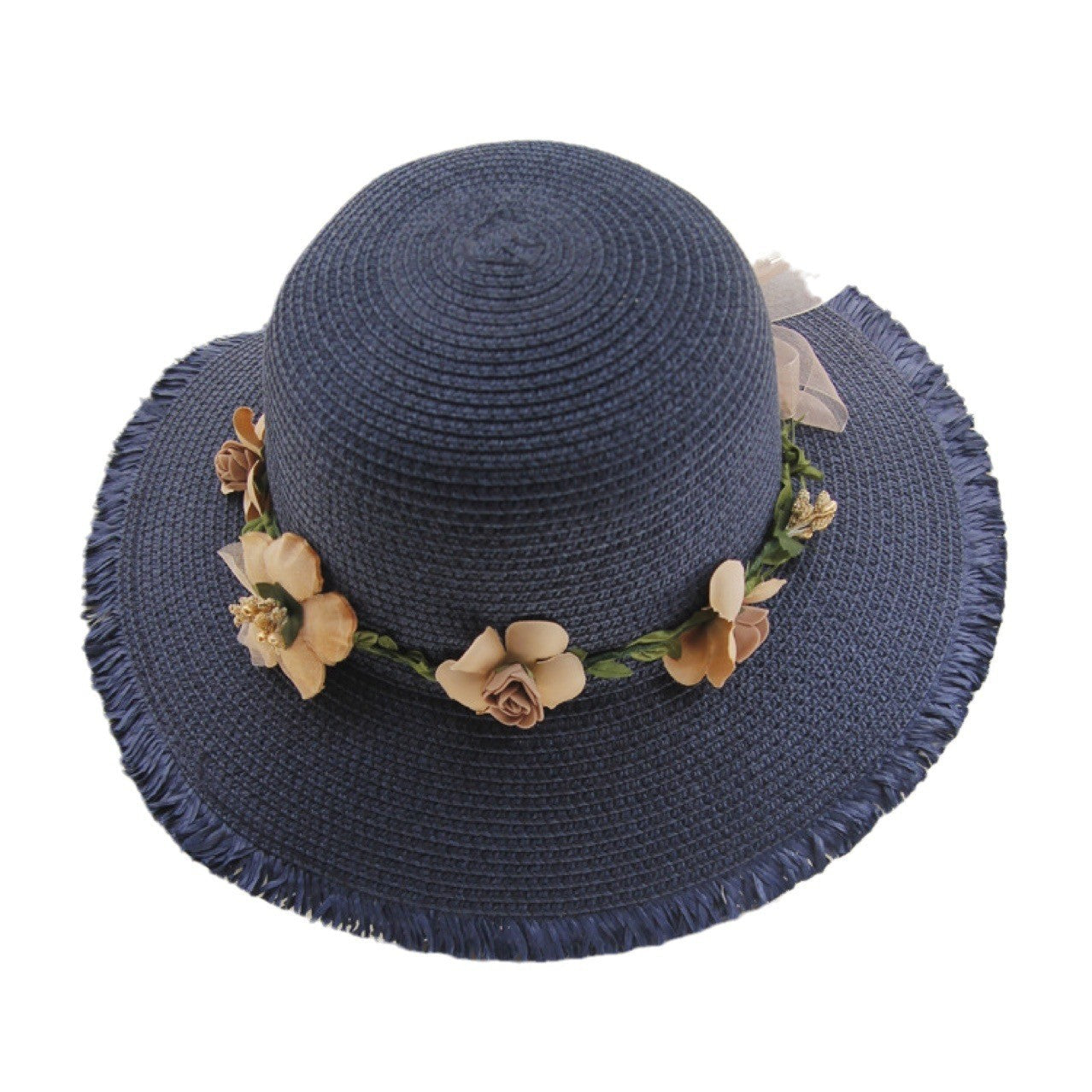 Serenya Floral Straw Sun Hat