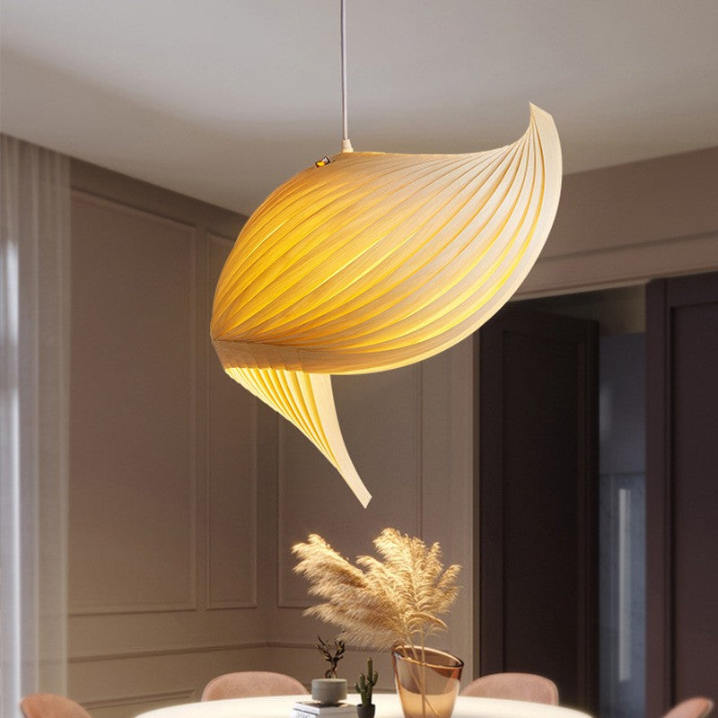 Wooden Woven Pendant Lamp