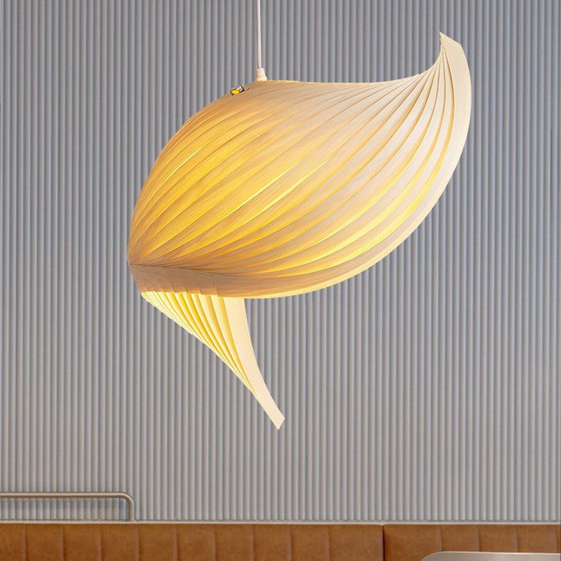 Wooden Woven Pendant Lamp